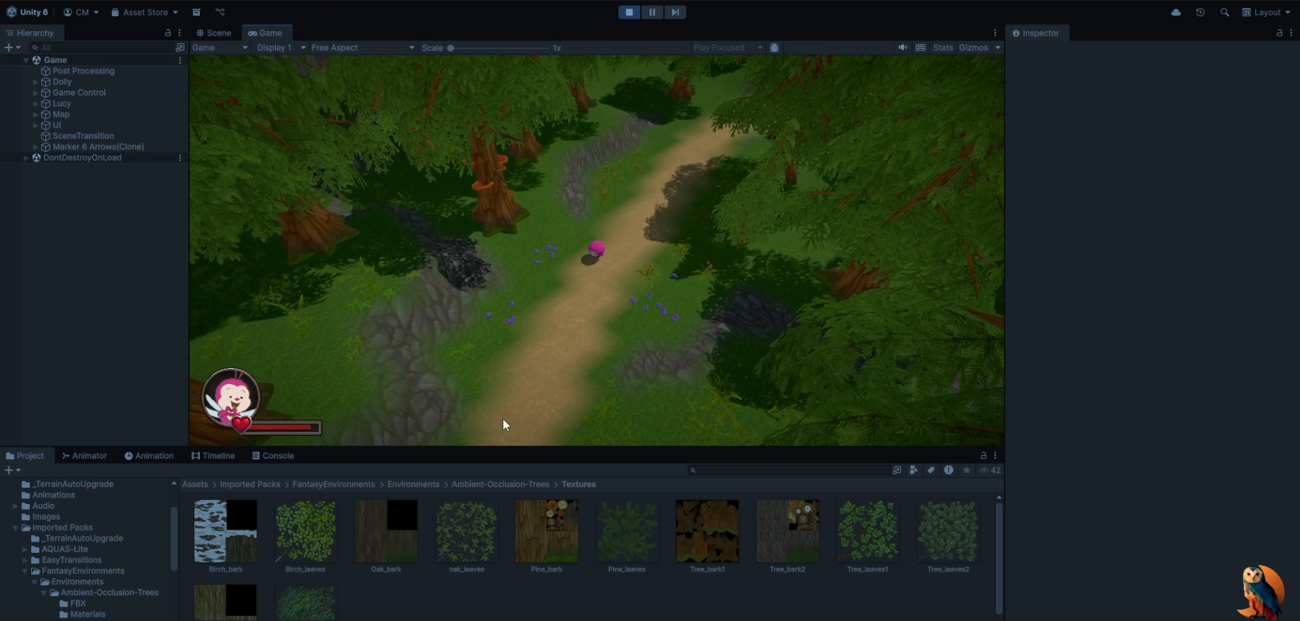 O progresso do projeto